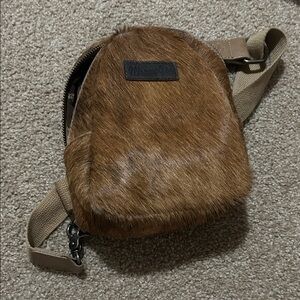 Wrangler Brown Fur Mini Bag